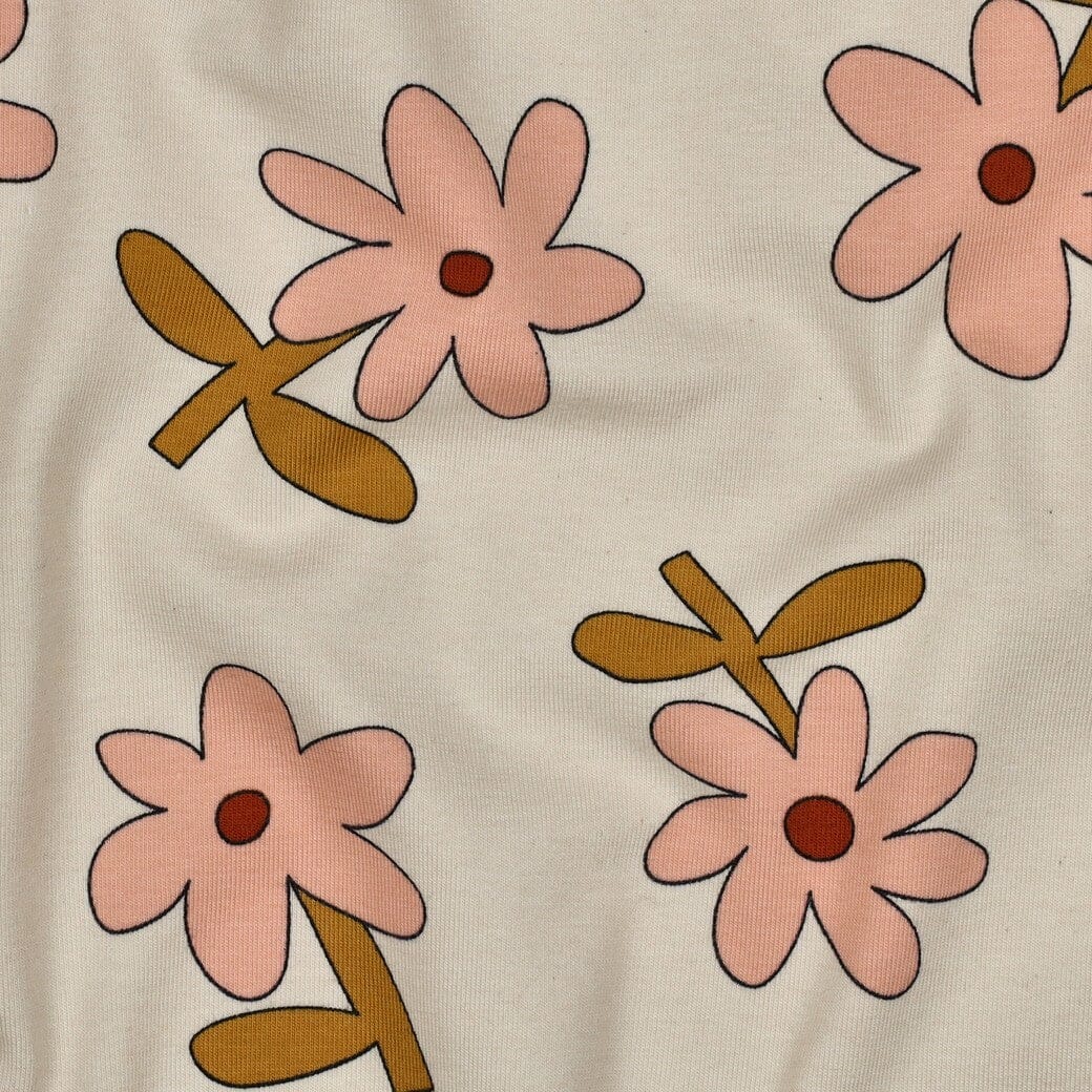 Bio Jersey Blumen - Natur | Jennifer Bouron Fadenwunsch 