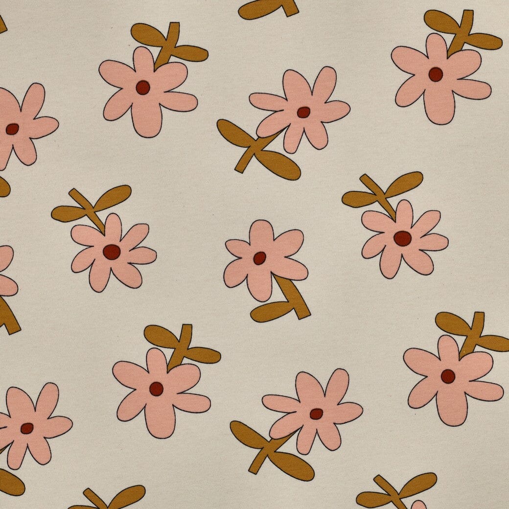 Bio Jersey Blumen - Natur | Jennifer Bouron Fadenwunsch 