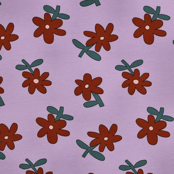 Bio Jersey Blumen - Flieder | Jennifer Bouron Fadenwunsch 