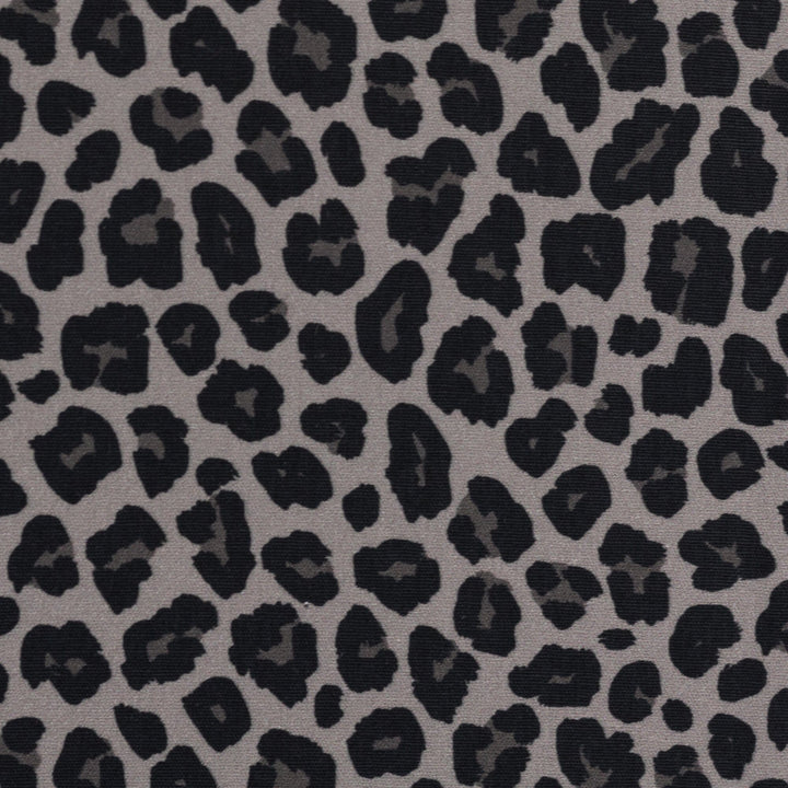 Baumwollwebware Leoprint Grau Fadenwunsch 