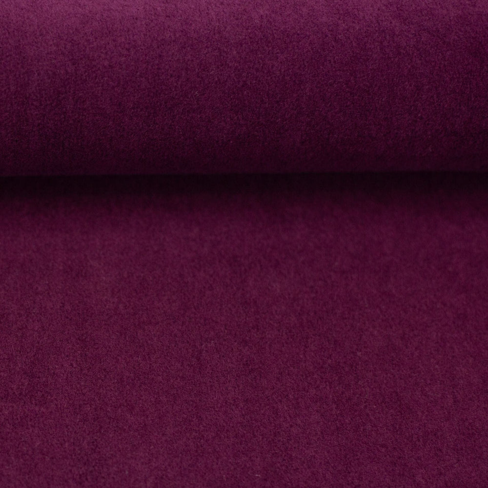 Baumwollfleece Bordeaux - dunkles Lila 938 Swafing 