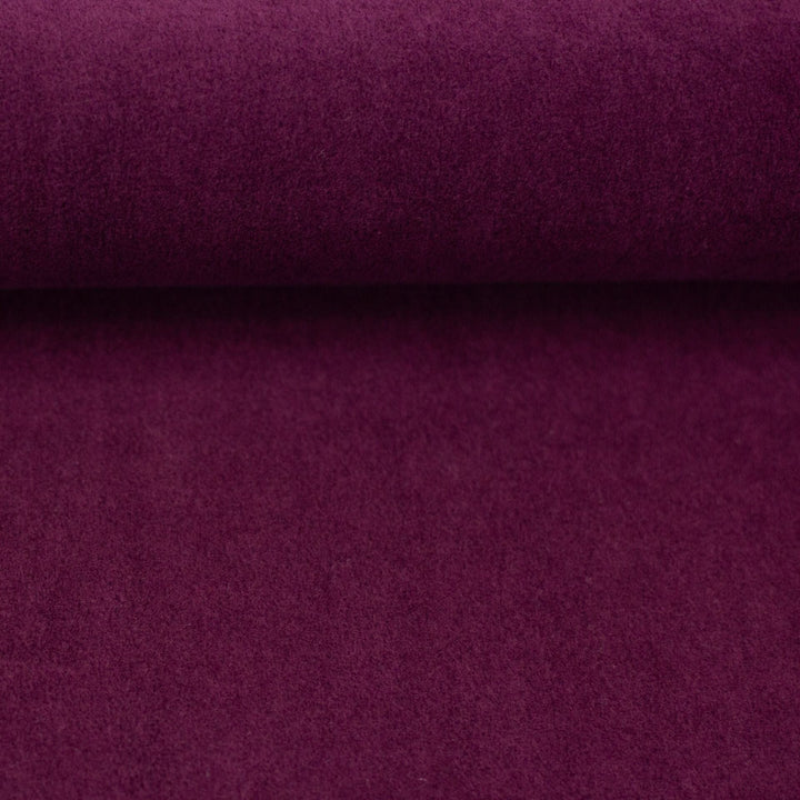 Baumwollfleece Bordeaux - dunkles Lila 938 Swafing 