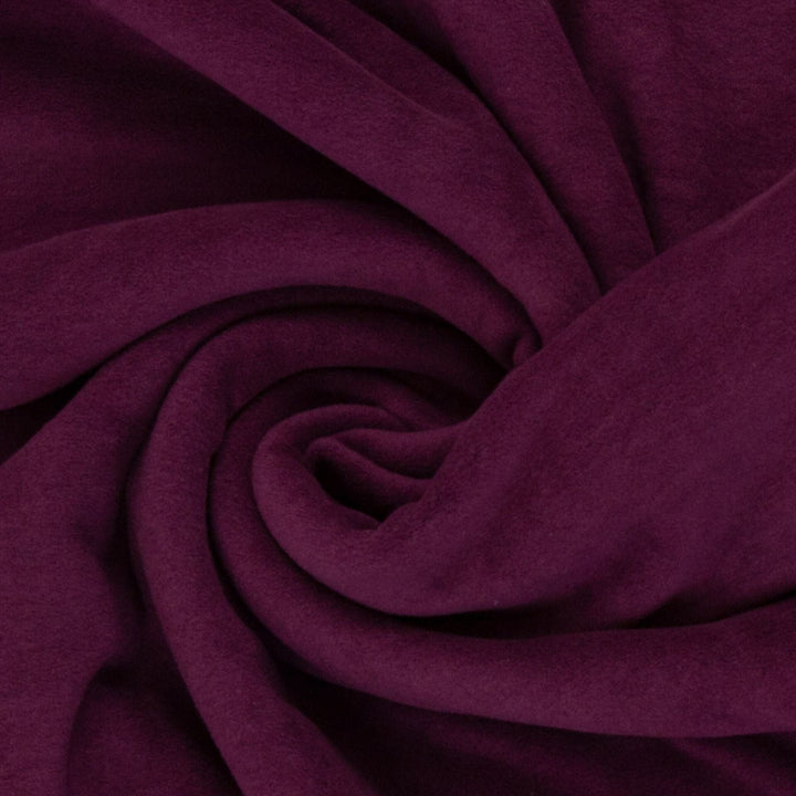 Baumwollfleece Bordeaux - dunkles Lila 938 Swafing 