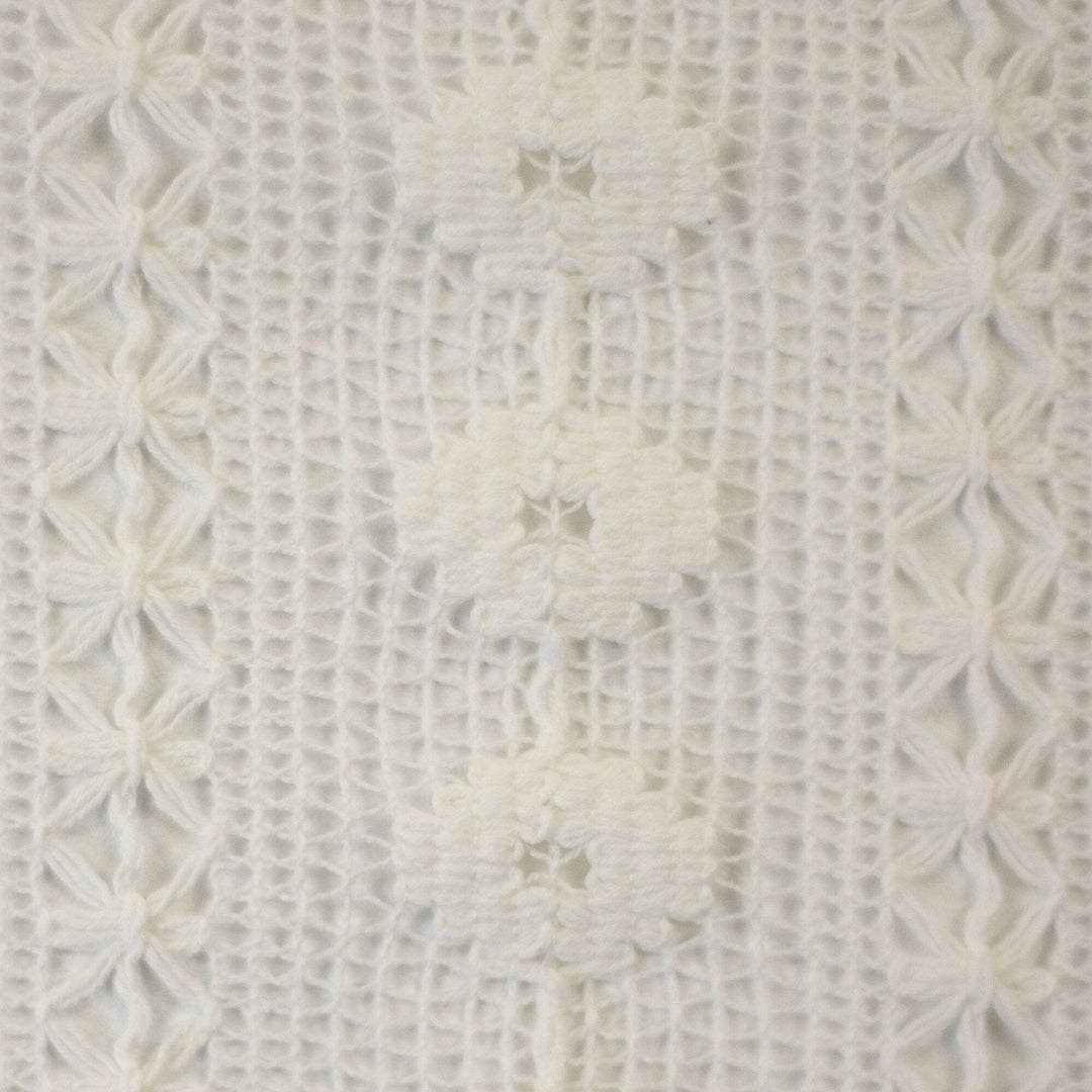 „Boho Lace“ Naturweiß – Häkelspitze im Boho-Stil Fadenwunsch 