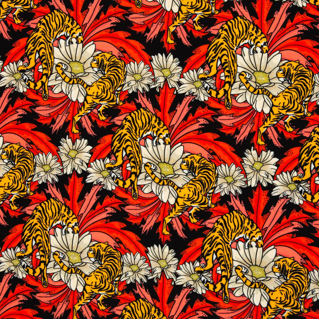 Viskose | Tiger Bloom | Rot Swafing 