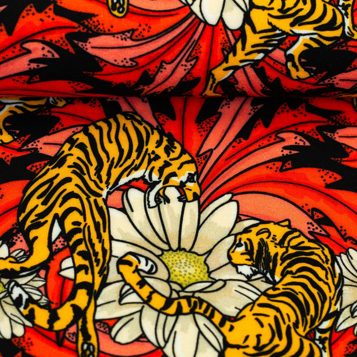 Viskose | Tiger Bloom | Rot Swafing 