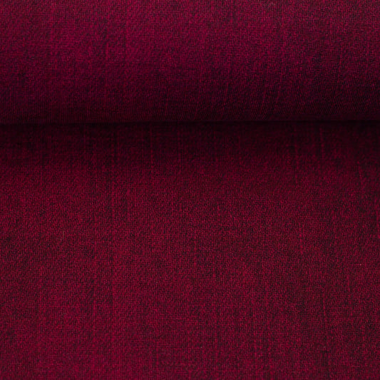 Denim French-Terry Jeansoptik Bordeaux fadenwunsch 