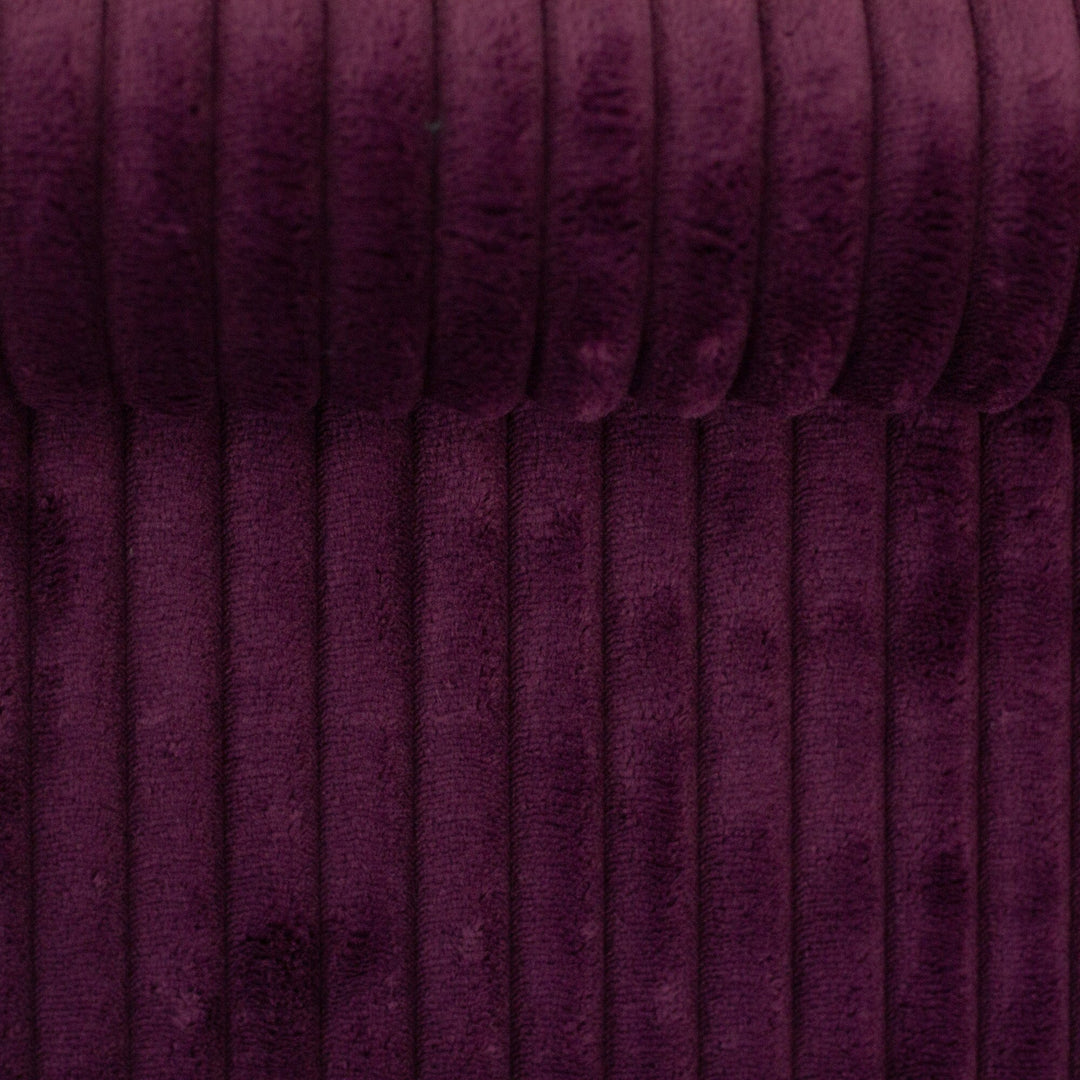 Samt uni Montevideo aubergine - 000938 Fadenwunsch 