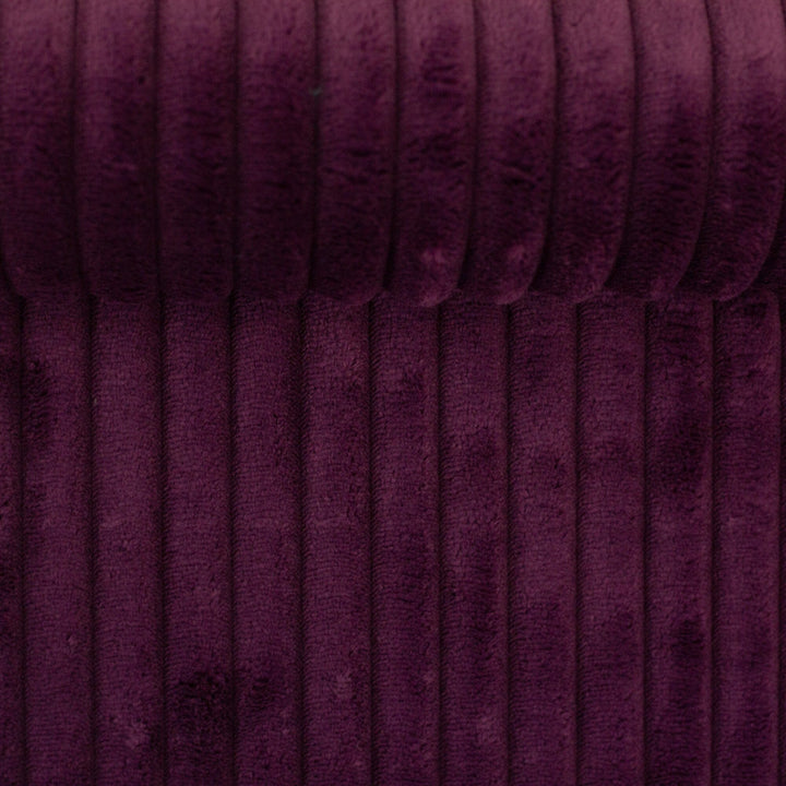 Samt uni Montevideo aubergine - 000938 Fadenwunsch 