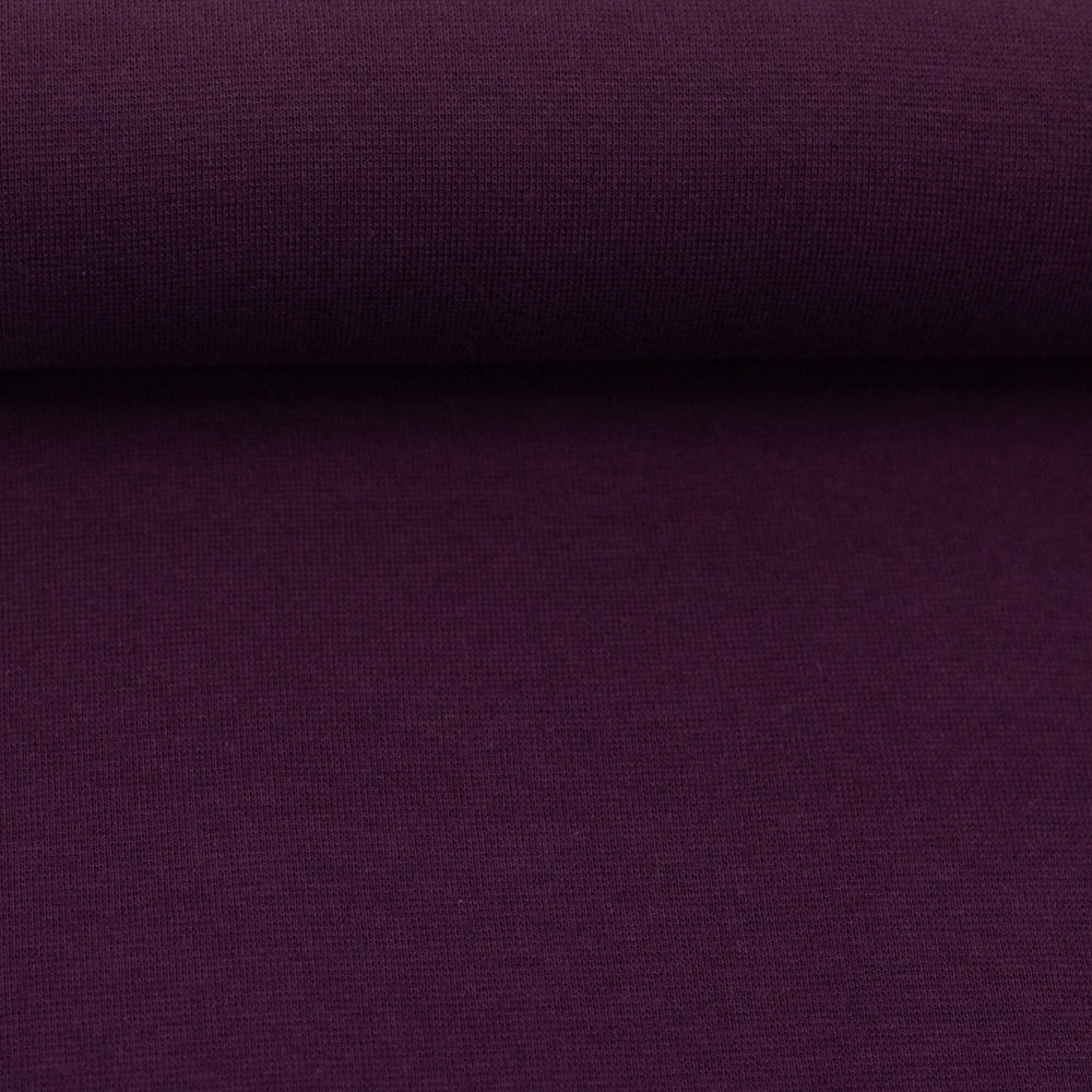 Bündchen Bordeaux 938 - dunkles Pflaume-Lila Swafing 
