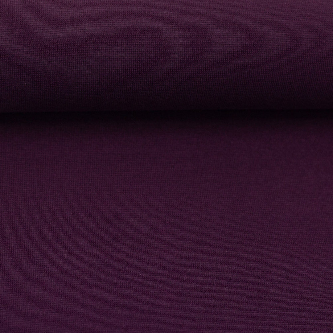 Bündchen Bordeaux 938 - dunkles Pflaume-Lila Swafing 