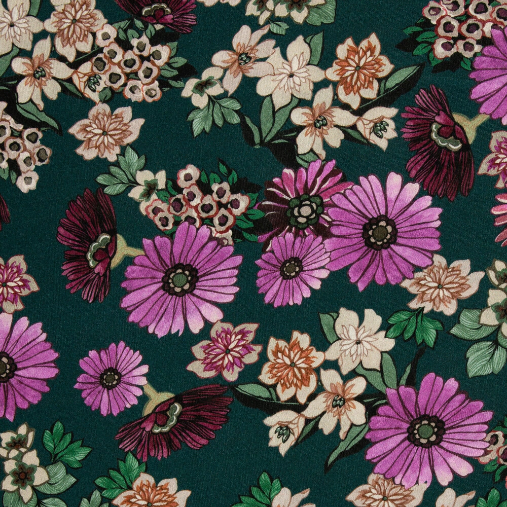Viskosejersey „Boho Bloom“ | Flieder-Perol Swafing 