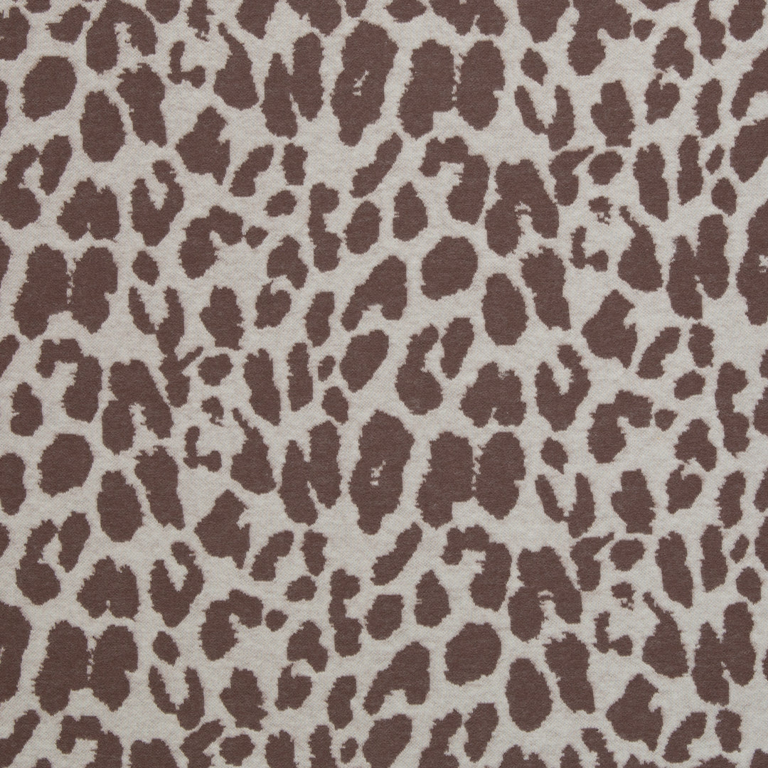 Jacquard-Jersey Emily | „Leo“ – Naturweiß/Peppercorn
