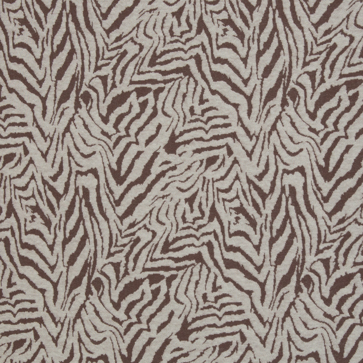 Jacquard-Jersey Emily | „Zebra“ – Naturweiß/Peppercorn