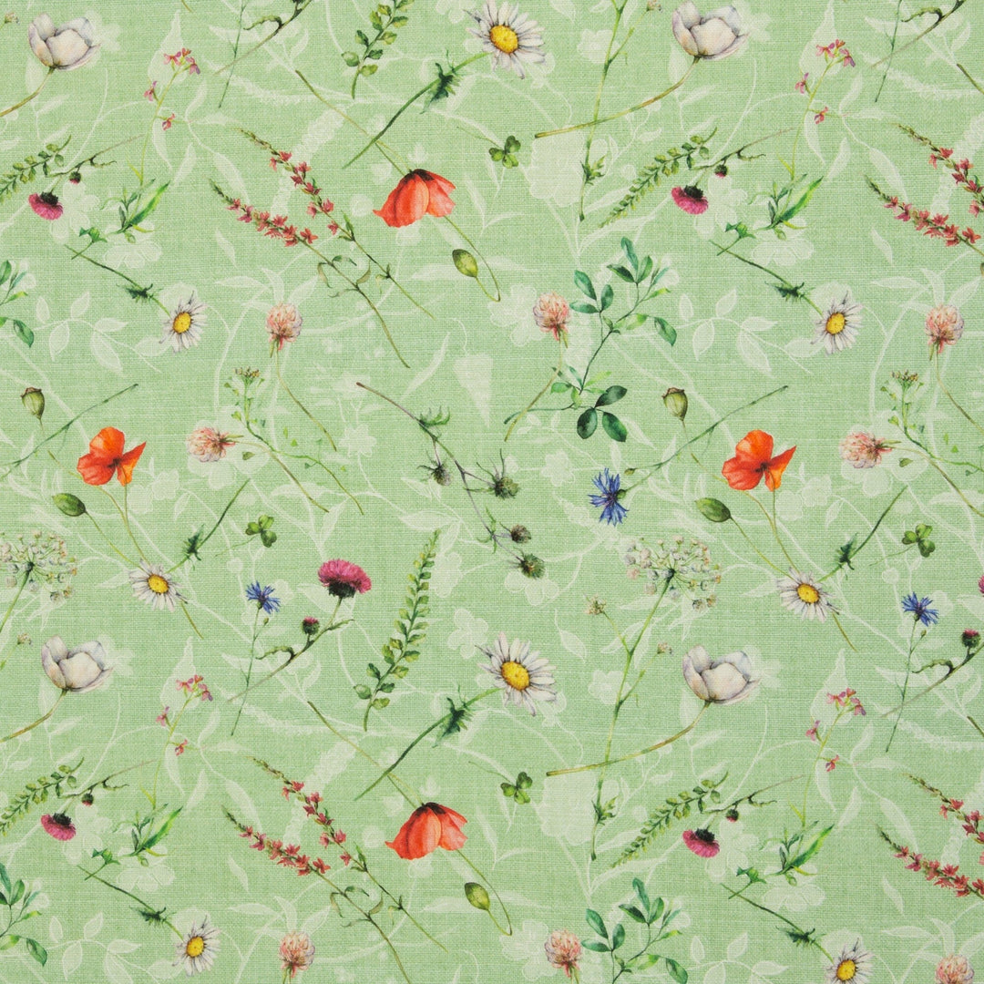 Canvas | Green Wildflower Meadow Fadenwunsch 