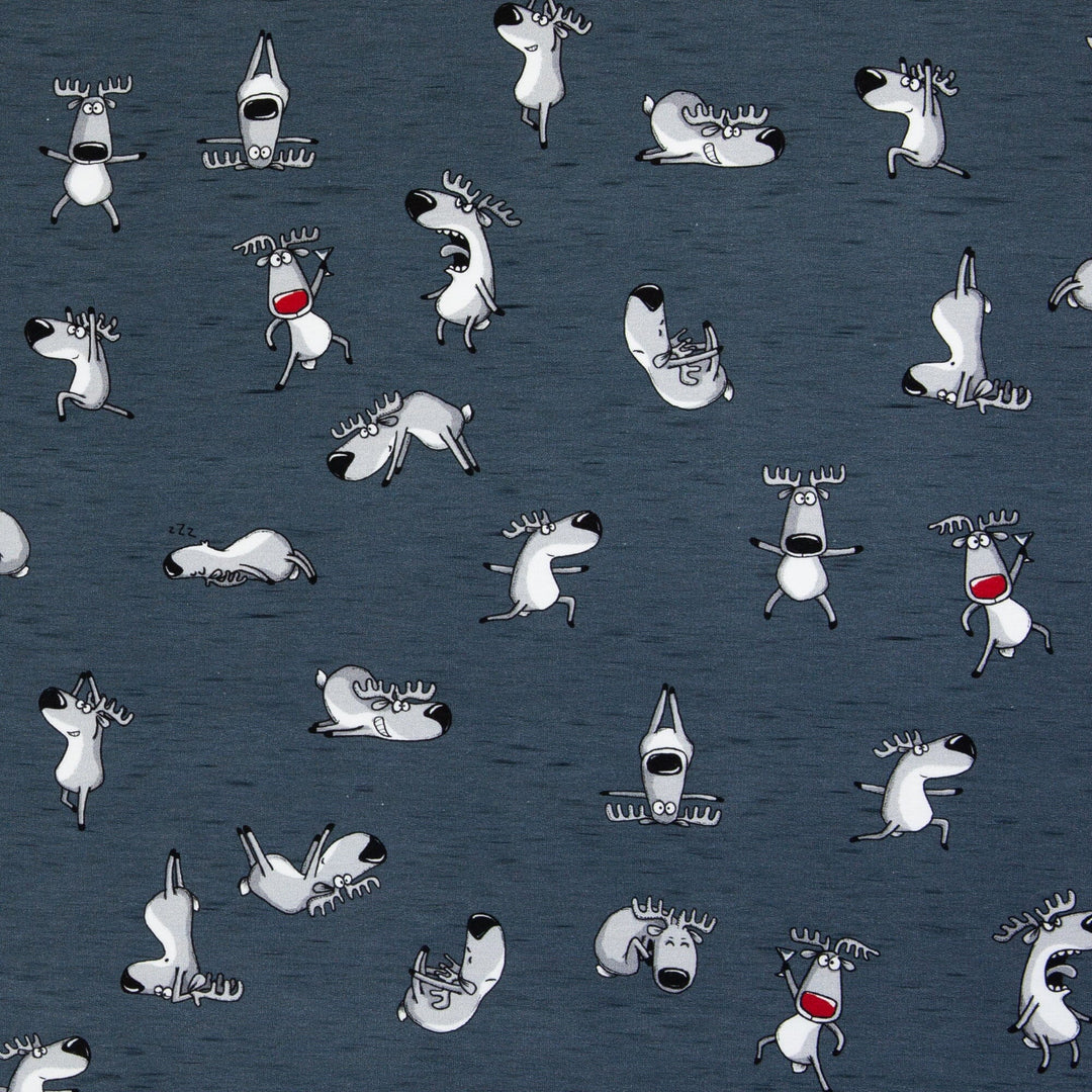 "Rentier Bande French Terry - von Thorsten Berger aus der Winter Moods Kollektion" fadenwunsch 