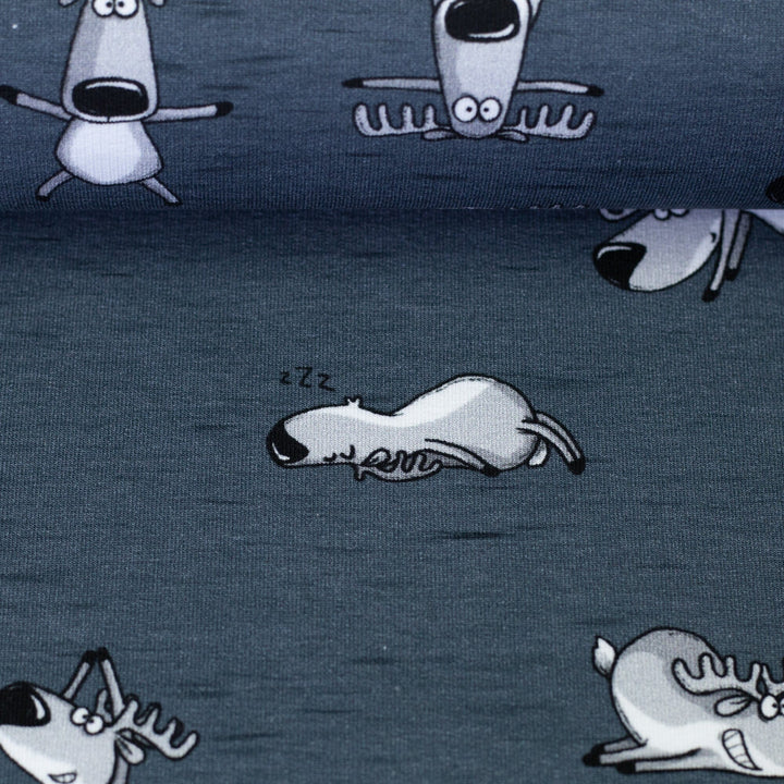 "Rentier Bande French Terry - von Thorsten Berger aus der Winter Moods Kollektion" fadenwunsch 