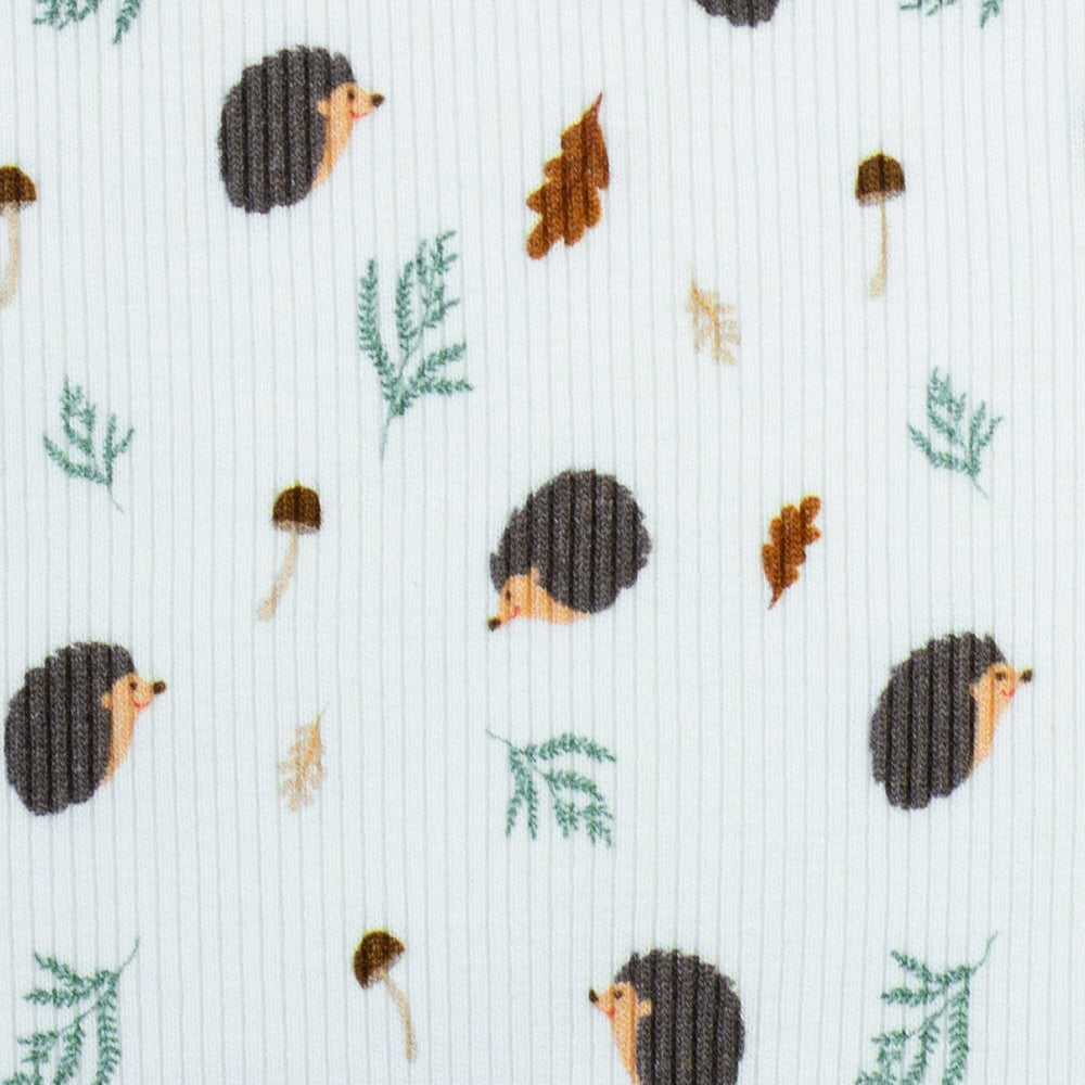 Rib-Jersey „Little Hedgehog“ | Weiß Swafing 
