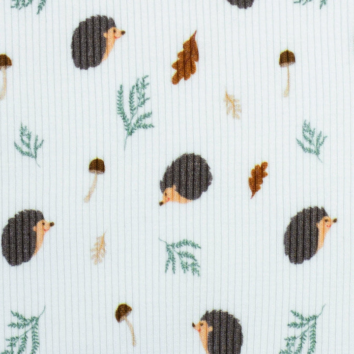 Rib-Jersey „Little Hedgehog“ | Weiß Swafing 