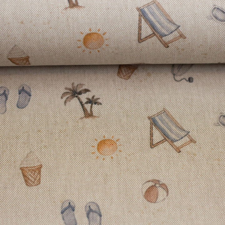Canvas | Beige Summer Beach Fadenwunsch 