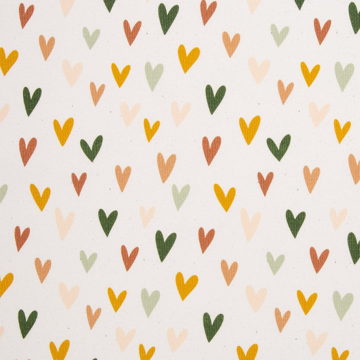 Rib-Jersey Hearts Naturmix Swafing 