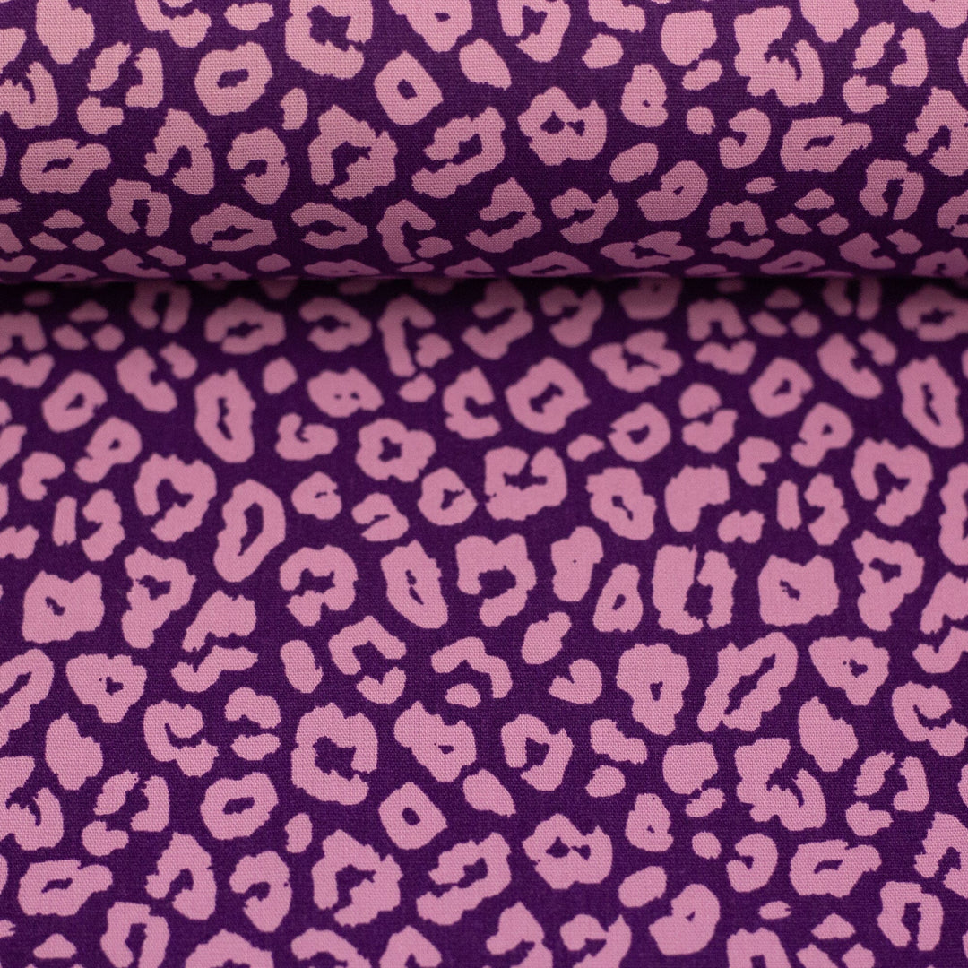 Baumwollwebware Leoni - Leo Lila Flieder Fadenwunsch 