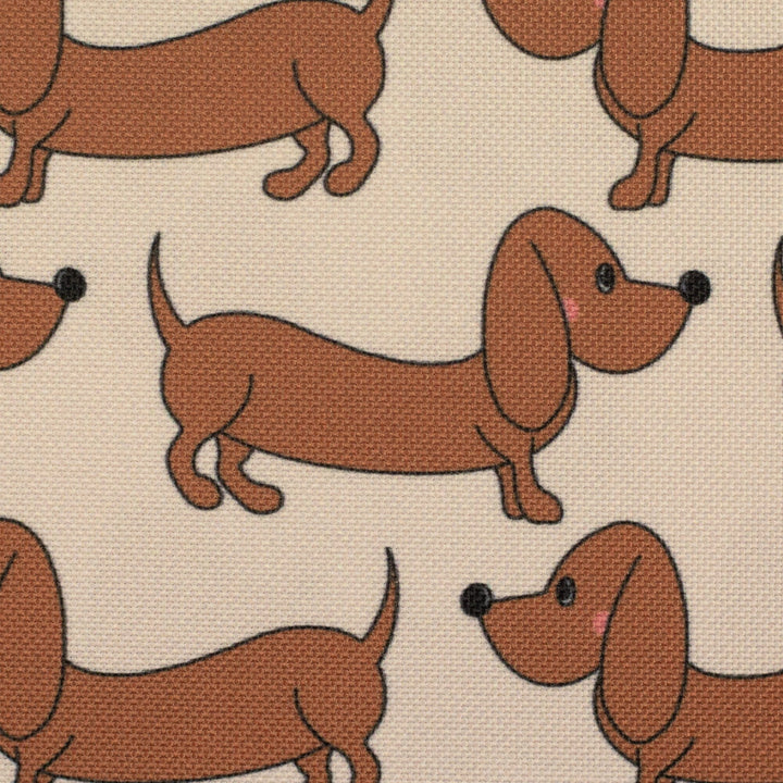 Oxfordgewebe wasserabweisend - Dackel Beige | Cherry Picking Fadenwunsch 