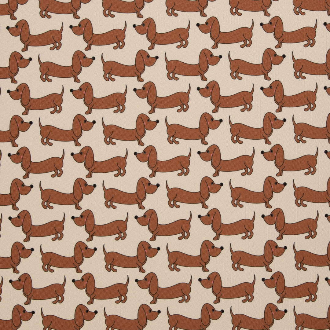 Oxfordgewebe wasserabweisend - Dackel Beige | Cherry Picking Fadenwunsch 