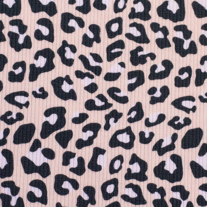 Rib-Jersey Leoprint Beige Swafing 