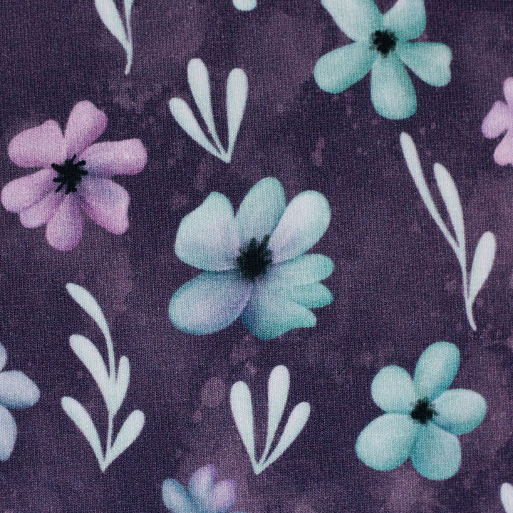Modal Jersey „Velvet Bloom – Lila“