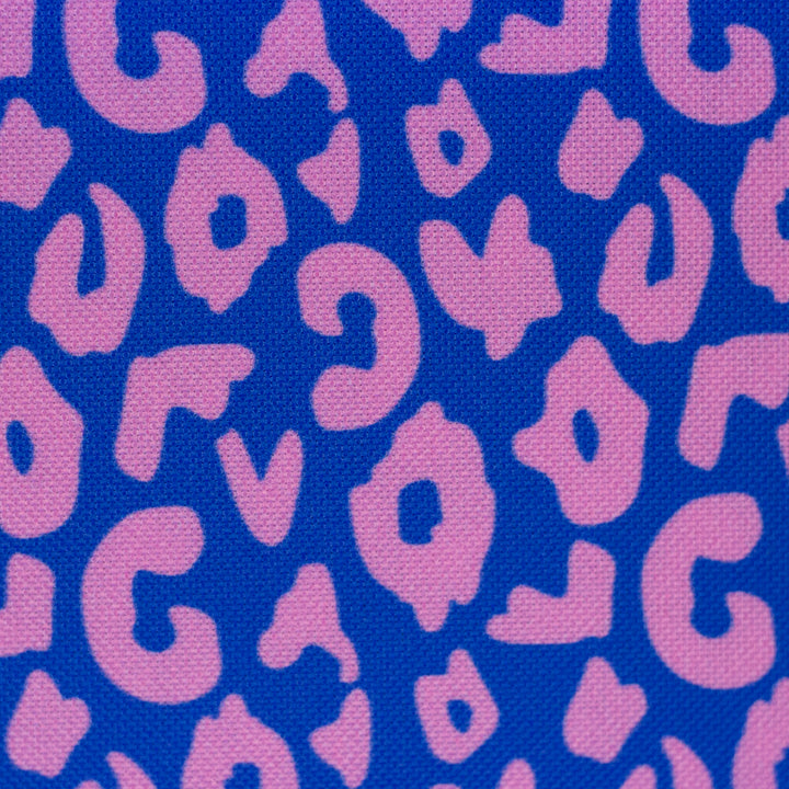 Oxfordgewebe "Colourful Leo – Blau/Rosa" | Cherry Picking