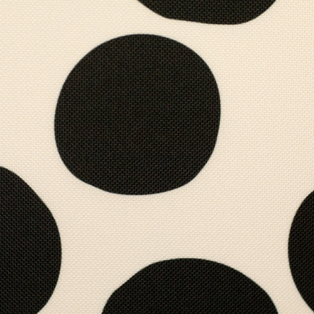 Oxfordgewebe "Colourful Dots – Hellbeige/Schwarz" | Cherry Picking