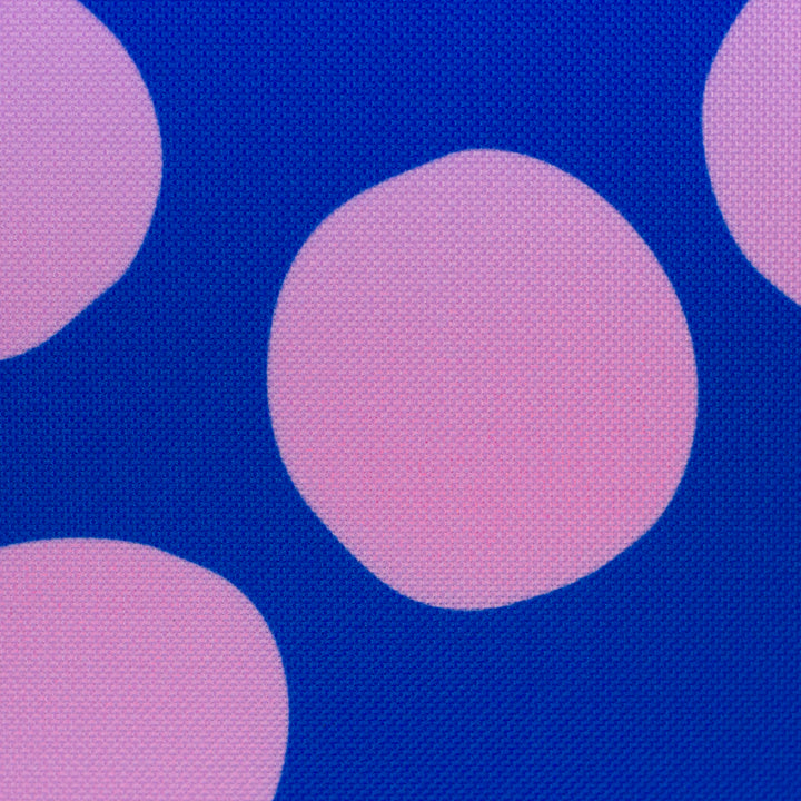 Oxfordgewebe "Colourful Dots – Blau/Rosa" | Cherry Picking