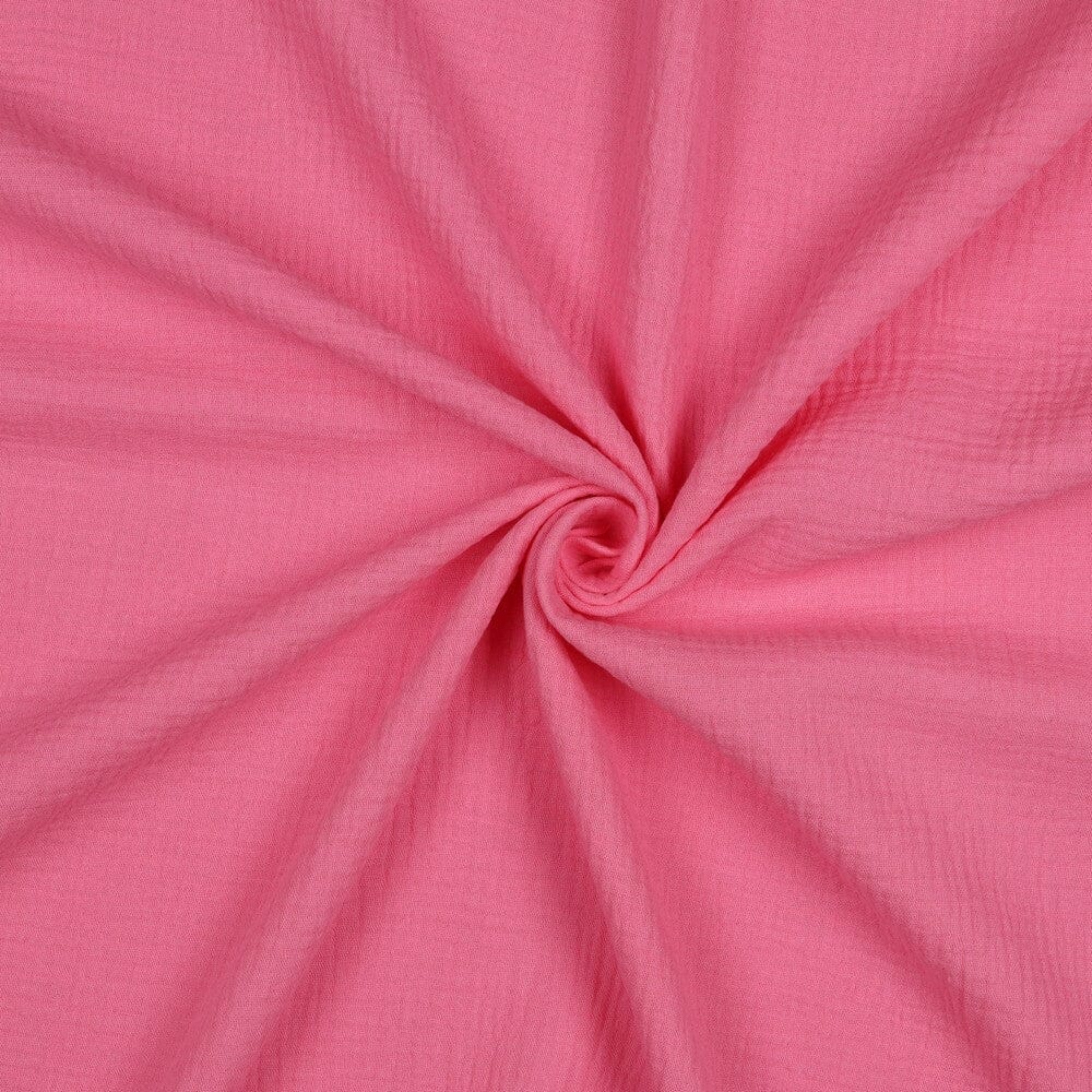 Musselin | Double Gauze | Candy Pink | Bio-Qualität Fadenwunsch 