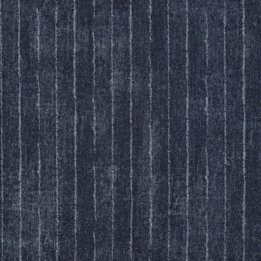 Denim Streifen Indigo – Jeansstoff mit feinen Nadelstreifen Poppy 