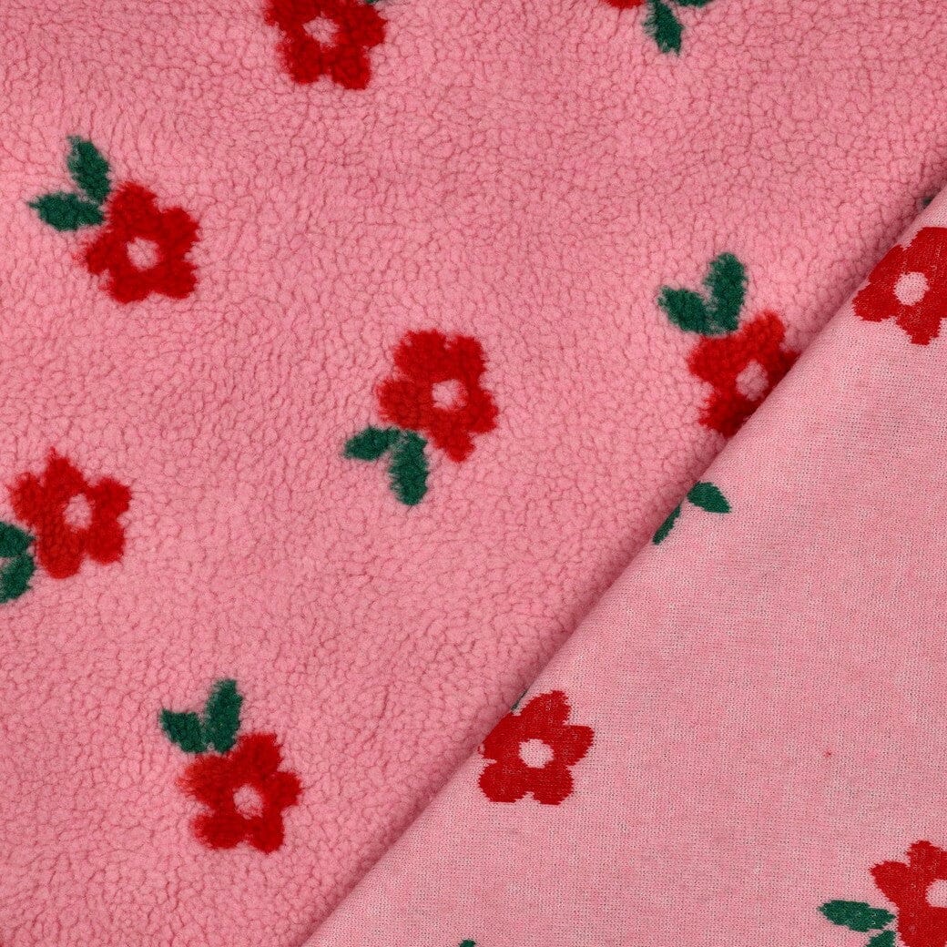 Teddy Jacquard Blumen Rosa | Poppy Kollektion Poppy 