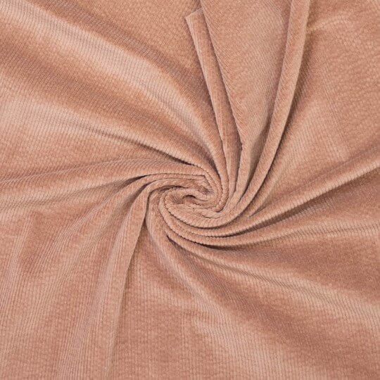 Feincord Stretch uni – Karamell Fadenwunsch 