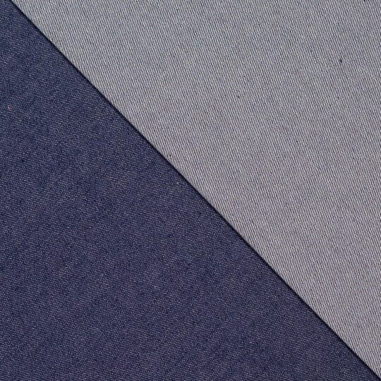 Washed Denim Jeansstoff – Dunkelblau Fadenwunsch 