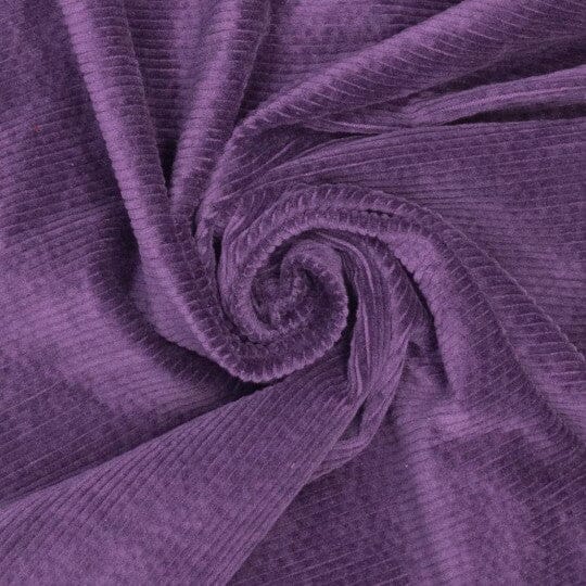 Feincord Stretch uni – Lila Fadenwunsch 