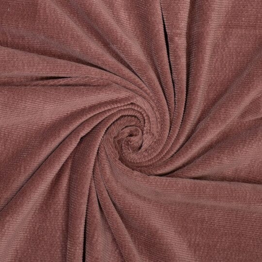 Feincord Stretch uni – Altrosa Fadenwunsch 