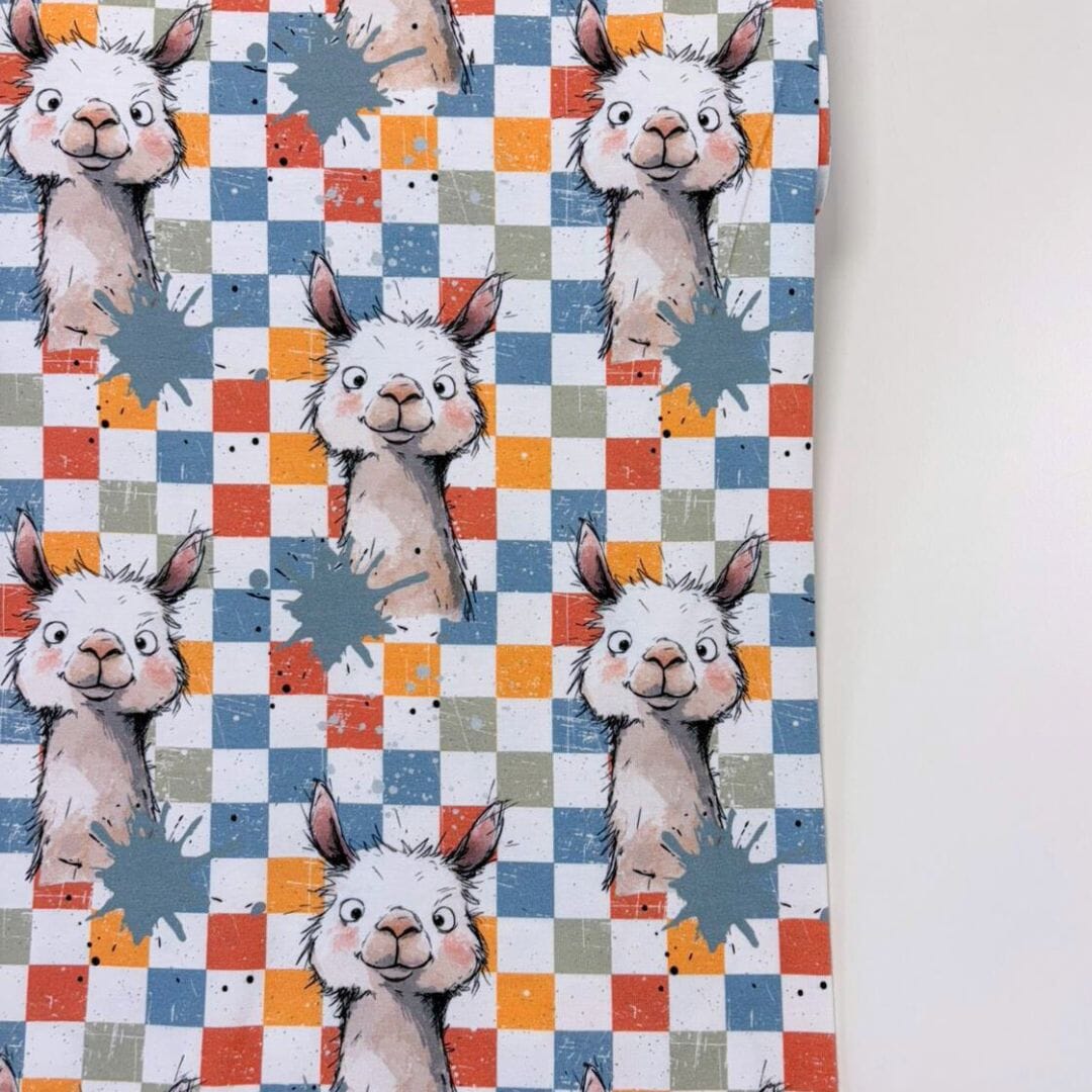 "Lama Vibes Schachbrett" fadenwunsch 