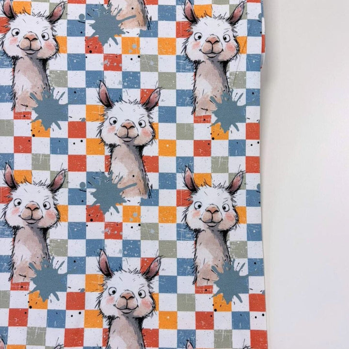 "Lama Vibes Schachbrett" fadenwunsch 