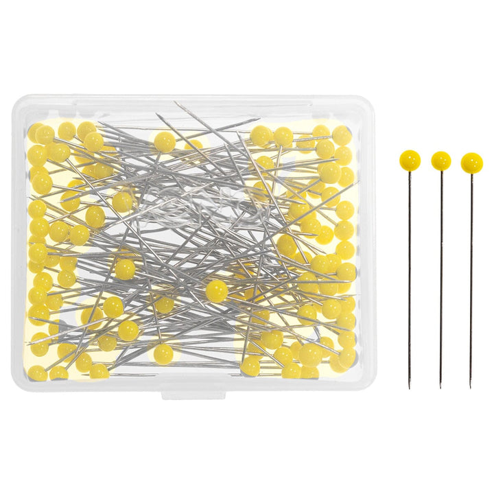 Veno Glaskopfstecknadeln Gelb – 45 mm | 20 g Fadenwunsch 