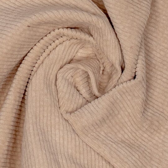 Feincord Stretch uni – Creme Fadenwunsch 