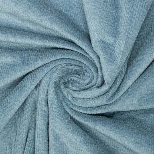 Feincord Stretch uni – Hellblau Fadenwunsch 