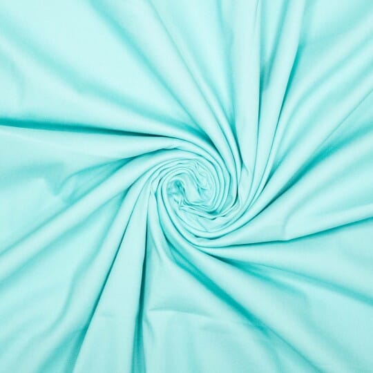 Baumwoll Stretch – Pastell Türkis | Soft Touch Fadenwunsch 