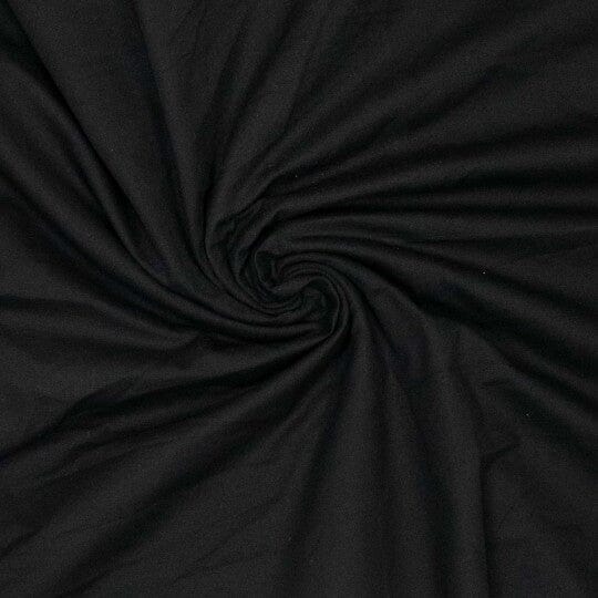 Canvas uni - Schwarz Fadenwunsch 