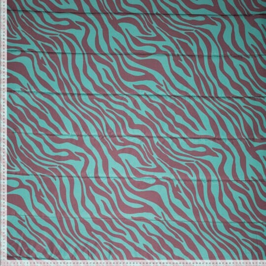 Steppstoff Zebra – Türkis & Beere Fadenwunsch 