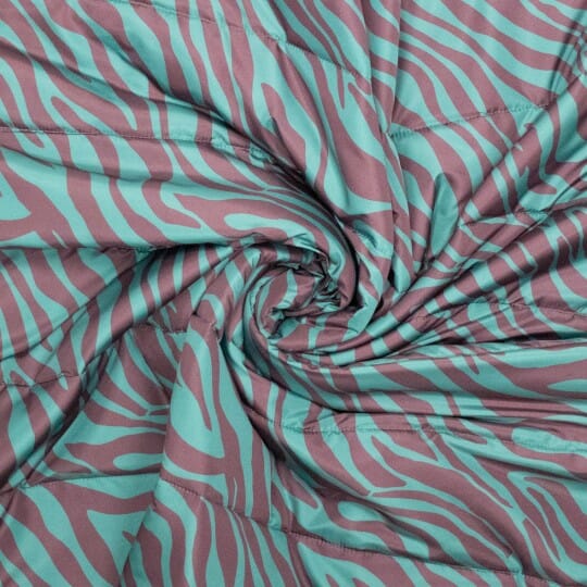 Steppstoff Zebra – Türkis & Beere Fadenwunsch 
