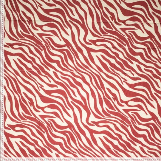 Steppstoff Zebra – Rostrot & Creme Fadenwunsch 